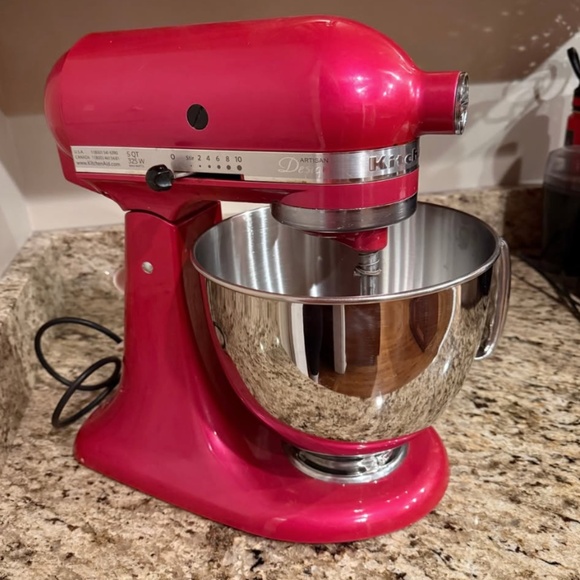 KitchenAid Artisan Designer 5-Quart 10-Speed Raspberry Ice Pink Stand Mixer - Picture 1 of 10